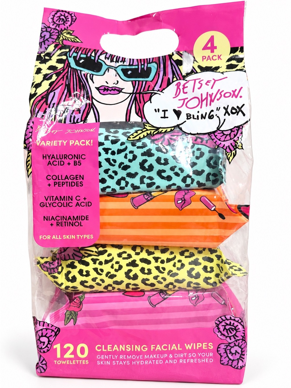 Betsey Johnson Cleansing Face Wipes Pack